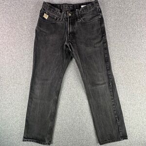 Cinch Jeans Mens 32x32 Cole Black Straight Leg Denim MB96734001